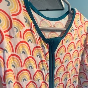 Little Sleepies rainbow zippy